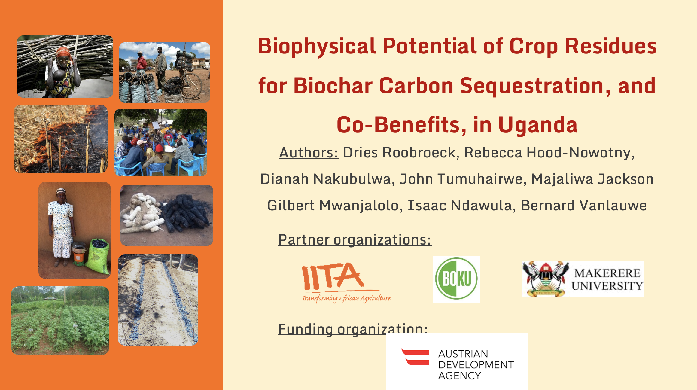 thumbnail of  Biophysical Potential of Crop Residues for Biochar Carbon Sequestration and Co-Benefits in Uganda